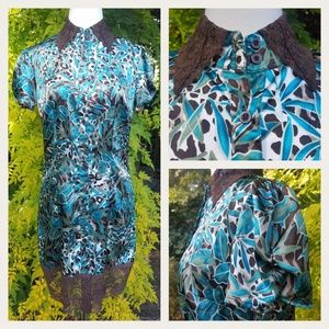 Bisou Bisou Dress Lace Detail Size S